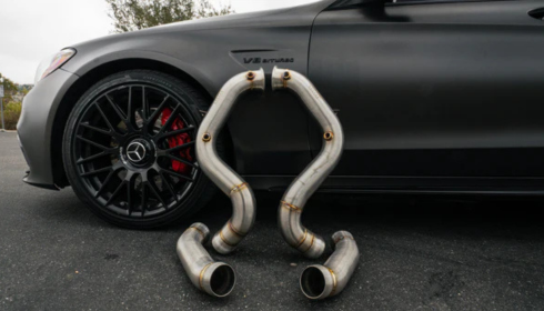 mercedes a45s decat downpipe